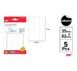 Samolepící etikety 35 x 82 mm 5 ks
