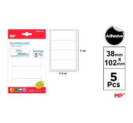 Samolepící etikety 38 x 102 mm 5 ks