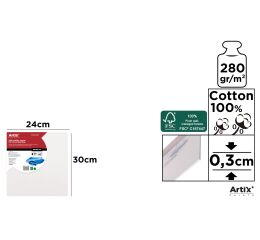 Malířské plátno 0,3 cm 24 x 30 cm