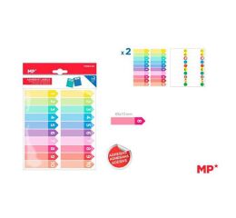 Barevné samolepící záložky - šipky 10 barev s čísly