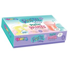 Colorino Pastel temperové barvy v kelímku 6 barev