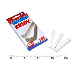 Křídy školní - bílé 12ks