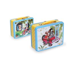 Plechový kufřík Krtek - modrý 19 cm