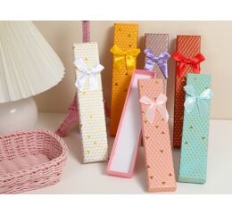 Dárková krabička malá se zlatým potiskem a mašličkou