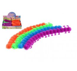 Antistresová housenka natahovací silikon 24 cm