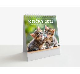 2027 kalendář stolní SMALL Kočky 325