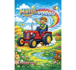 Omalovánky vodní A4 - Traktory