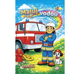 Omalovánky vodní A4 - Hasiči