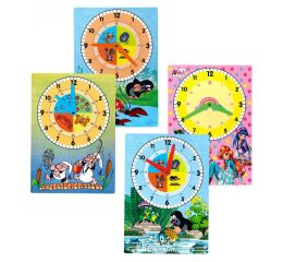 Papírové hodiny A4 mix