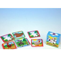 Hrací karty Pexeso se zvířátky v papírové krabičce