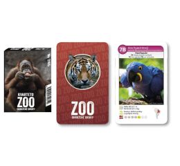 Hrací karty Kvarteto zoo ohrožené druhy – 2105