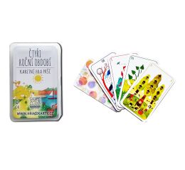 Hrací karty Kvarteto Čtyři roční období v plastové krabičce