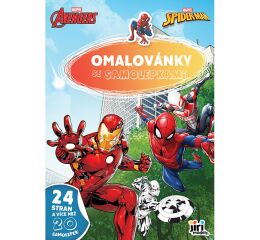 Omalovánky A4 se samolepkami - MARVEL
