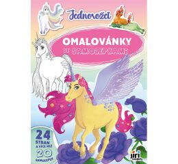 Omalovánky A4 se samolepkami - Jednorožci 4116-8