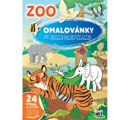Omalovánky A4 se samolepkami - ZOO 4212-7