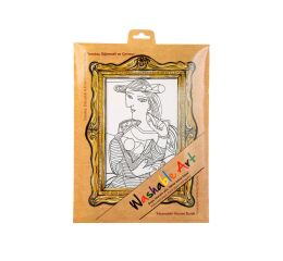 Plátno na kreslení FUNNY MAT - Pablo Picasso + pastelky zdarma