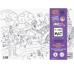 Podložka na kreslení FUNNY MAT - Princezny + pastelky zdarma