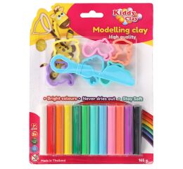 Plastelína / modelína NARA sada 12 barev s tvořítky