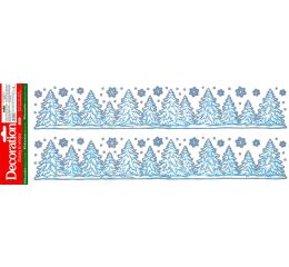 Vánoční fólie na okno 888963 bordura