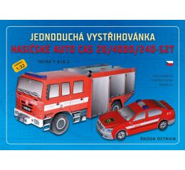 Vystřihovánky Hasičské auto CAS 20