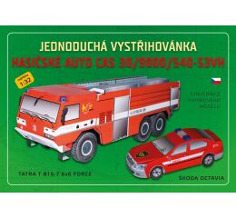 Vystřihovánky - Hasičské auto CAS 30