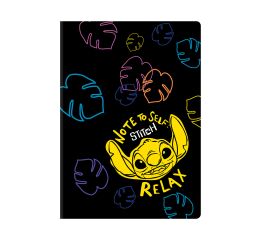 Sešit A4 60 listů Stitch black vzor 2 linka