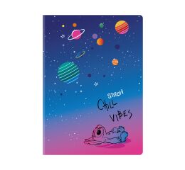 Sešit A5 60 listů Stitch black vzor 1 linka