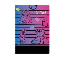 Sešit A5 60 listů Stitch black vzor 3 linka