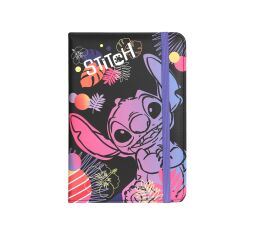 Designový notes A5 Stitch black vzor 1