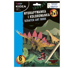 Škrábací obrázek + omalovánky DINO