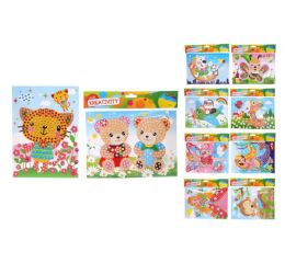 Kreativní set - nalepování kamínků 19 x 26,5 cm