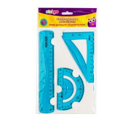 Geometrická sada STRIGO Flexi Blue
