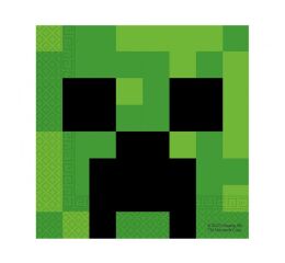 Ubrousky 33 x 33 cm 20 ks Minecraft