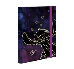 Desky na sešity A5 s širokou gumou - Stitch Gold