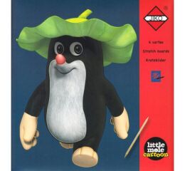 Škrábací obrázky Krtek - červený