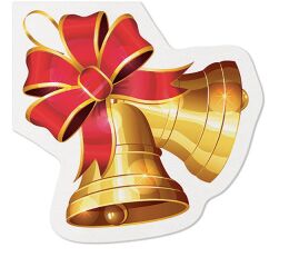 Papírový ubrousek Airlaid Christmas Bells