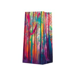 Vánoční papírová taška PAW Colorful Magic Forest narrow DEO