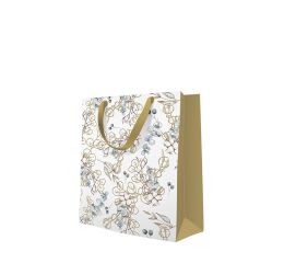 Vánoční taška střední Paw Prémium Winter Leaves