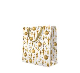 Vánoční papírová taška Paw Premium Golden Glow střední