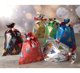 Vánoční sáček Beautiful Tree 16 x 25 cm