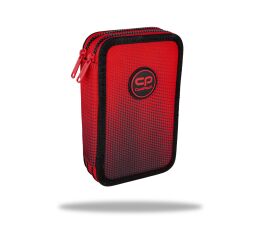 Penál 2 zipy Jumper Gradient Cranberry - vybavený