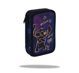 Penál 2 zipy Jumper Stitch Gold - vybavený