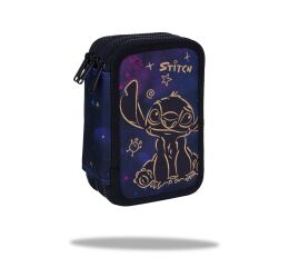 Penál 3 zipy Jumper Stitch Gold - vybavený