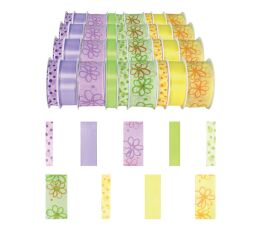 Atlasová stuha na špulce 36 ks