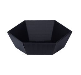 Dárkový koš - šestihranný černý