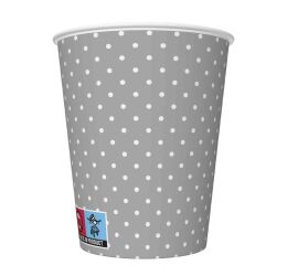 Papírový kelímek 0,25l White Dots on Grey