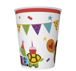Papírový kelímek 0,25l Cute Party Animals