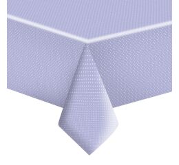 Papírový ubrus 180 cm White Dots on Lavender