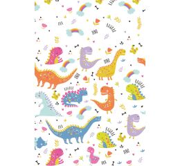 Papírový ubrus 180 cm Funny Dinosaurs