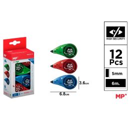 Korekční páska 5 mm 6, 12 ks na blistru